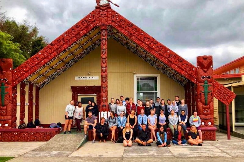 group photo at aotearoa
