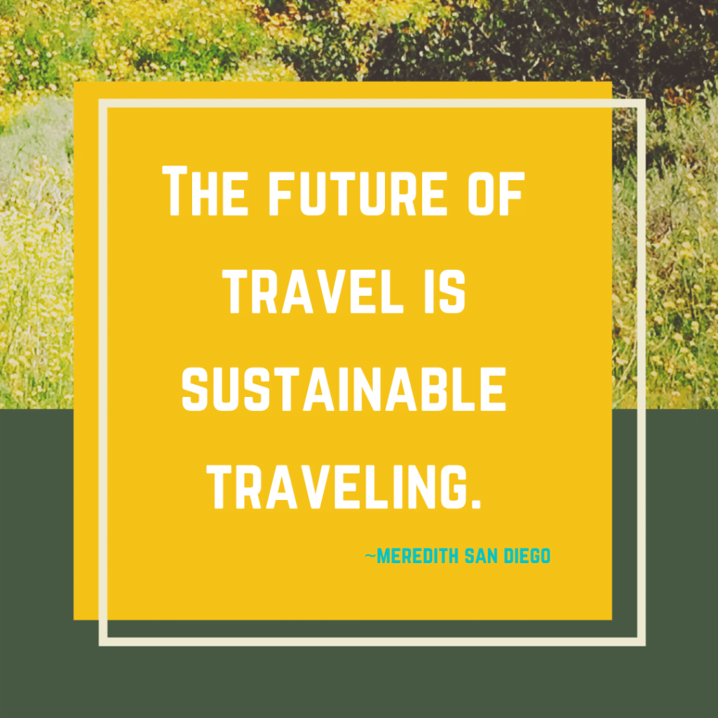 We all need to care about sustainability in the travel sector.