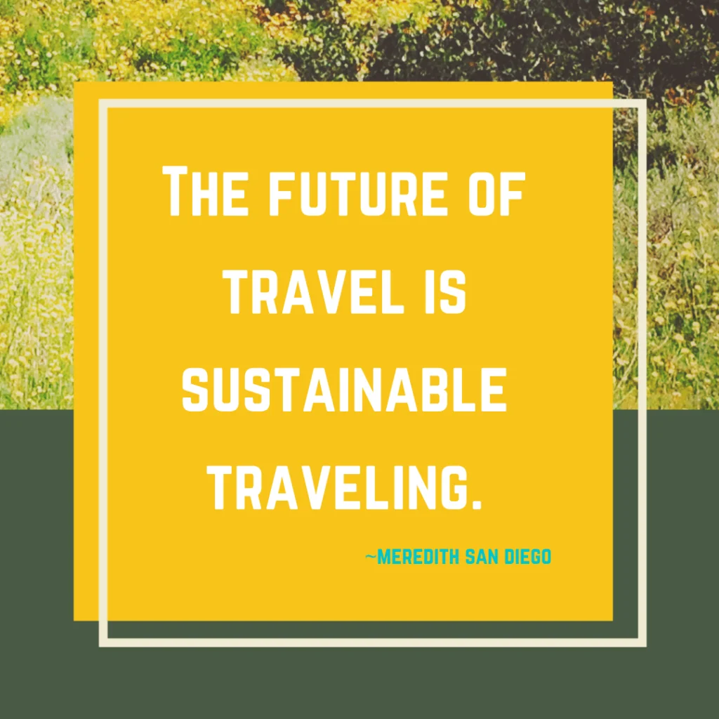 We all need to care about sustainability in the travel sector.
