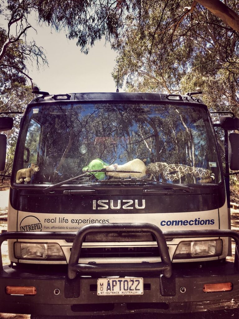 Big vehicles needed for getting us around the red Center of Australia